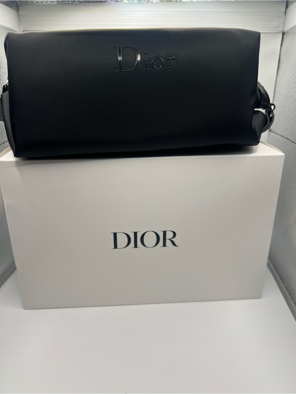 Dior Black Toiletry Bag